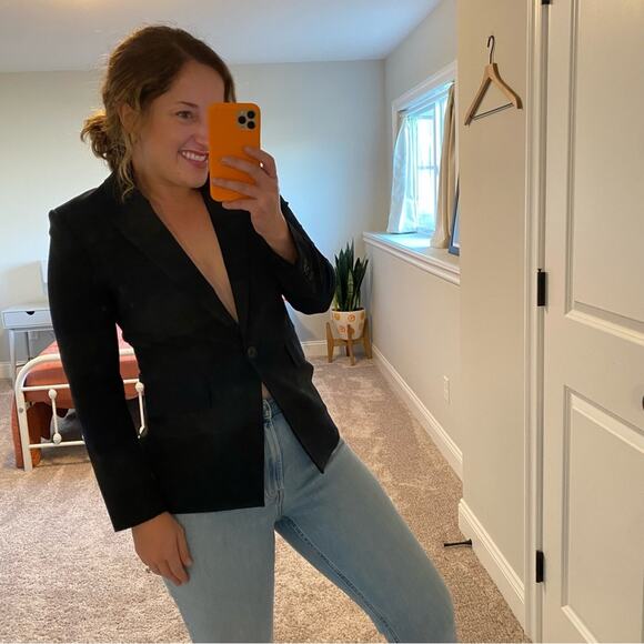 Veronica Beard Blue Gray Striped Dickey Blazer Jacket 2 - Picture 3 of 14